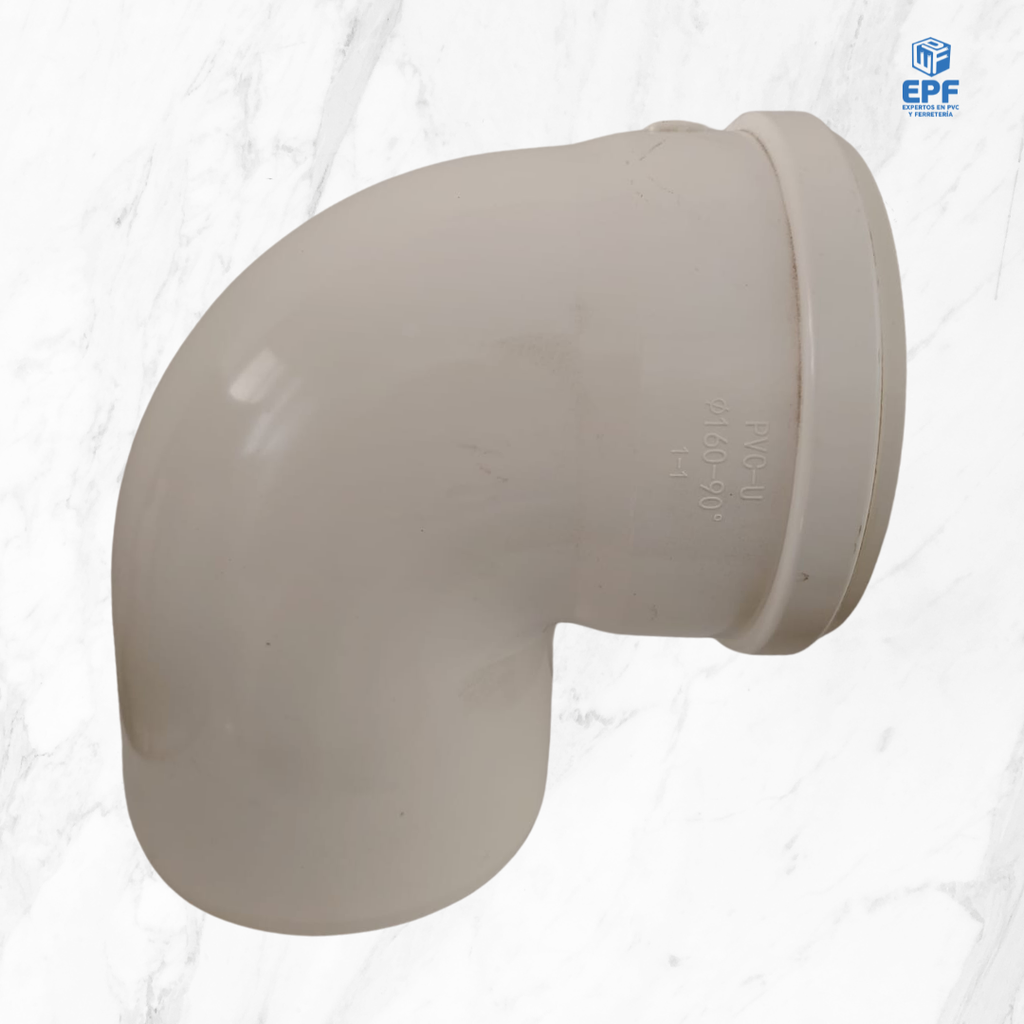 SANITARIO BLANCO CODO C/GOMA 160X90