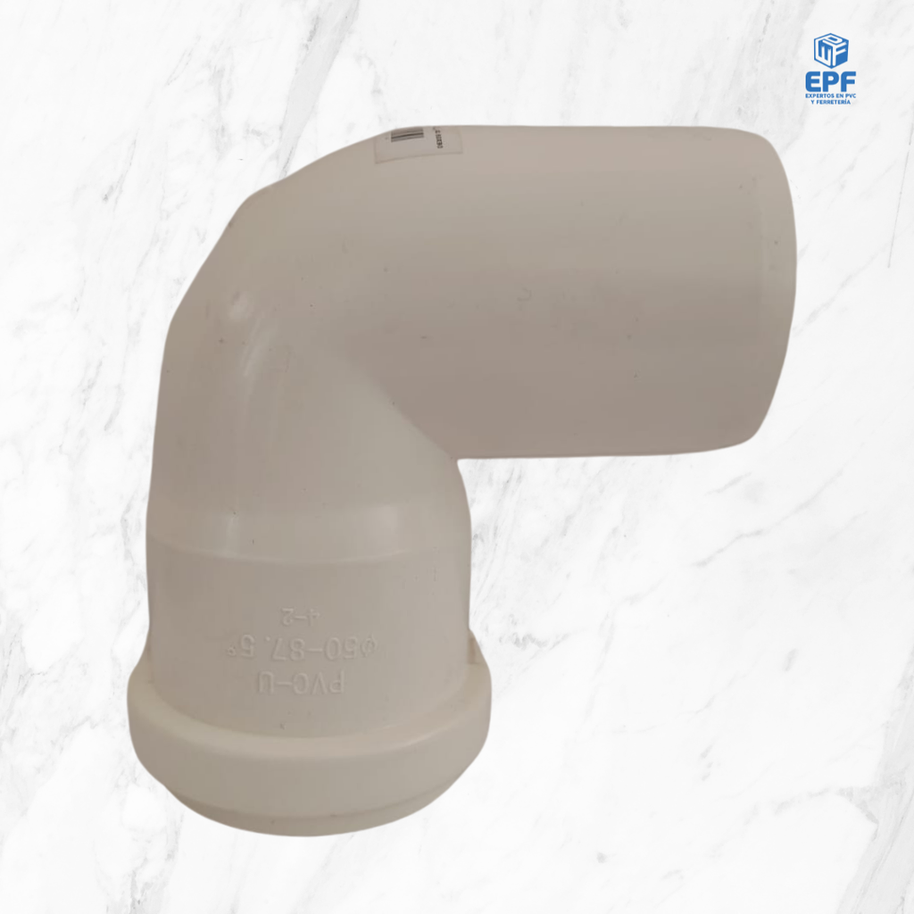 SANITARIO BLANCO CODO C/GOMA 50X90