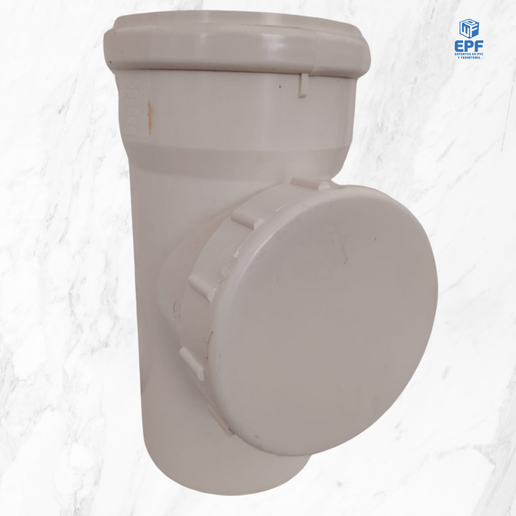 SANITARIO BLANCO TEE REGISTRO C/GOMA 110