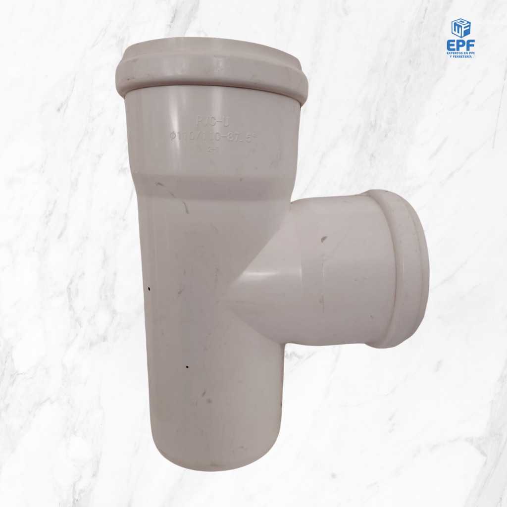 SANITARIO BLANCO TEE C/GOMA 110