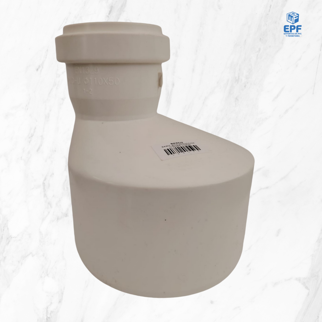 SANITARIO BLANCO REDUCCION C/GOMA 110X50