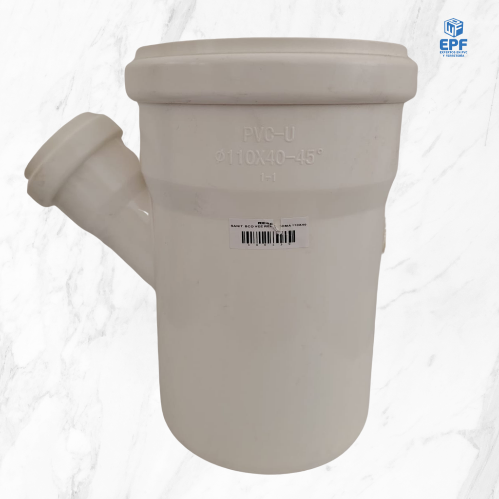 SANITARIO BLANCO VEE REDUCCION C/GOMA 110X40