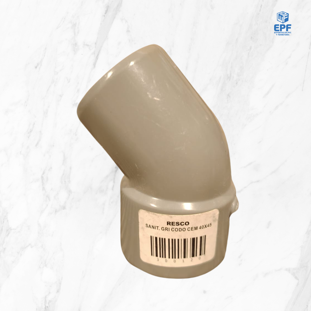 SANITARIO GRIS CODO CEM 40X45