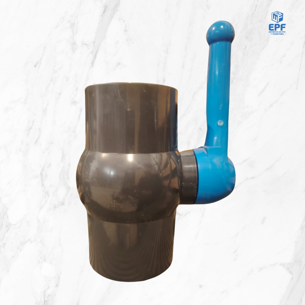 VALVULA COMPACTA BOLA PVC CEM 75