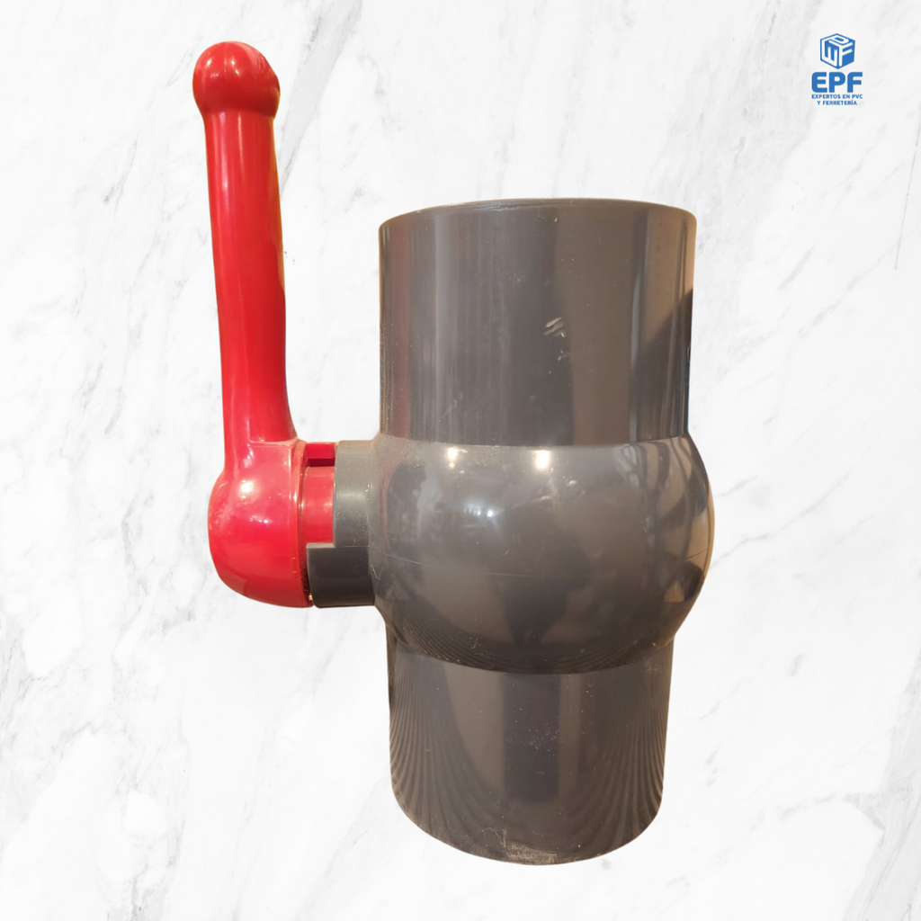 VALVULA COMPACTA BOLA PVC CEM 90