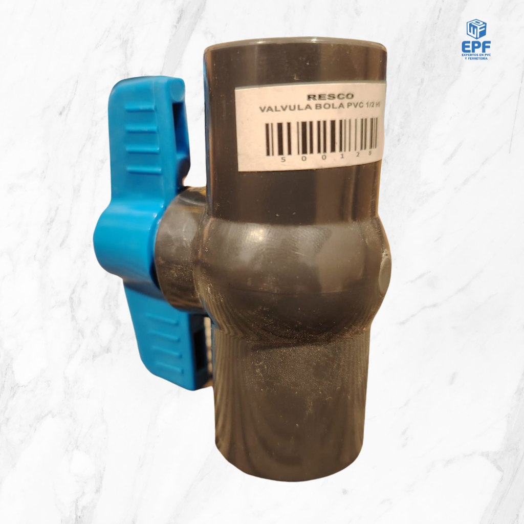 VALVULA BOLA pvc 1/2 HI