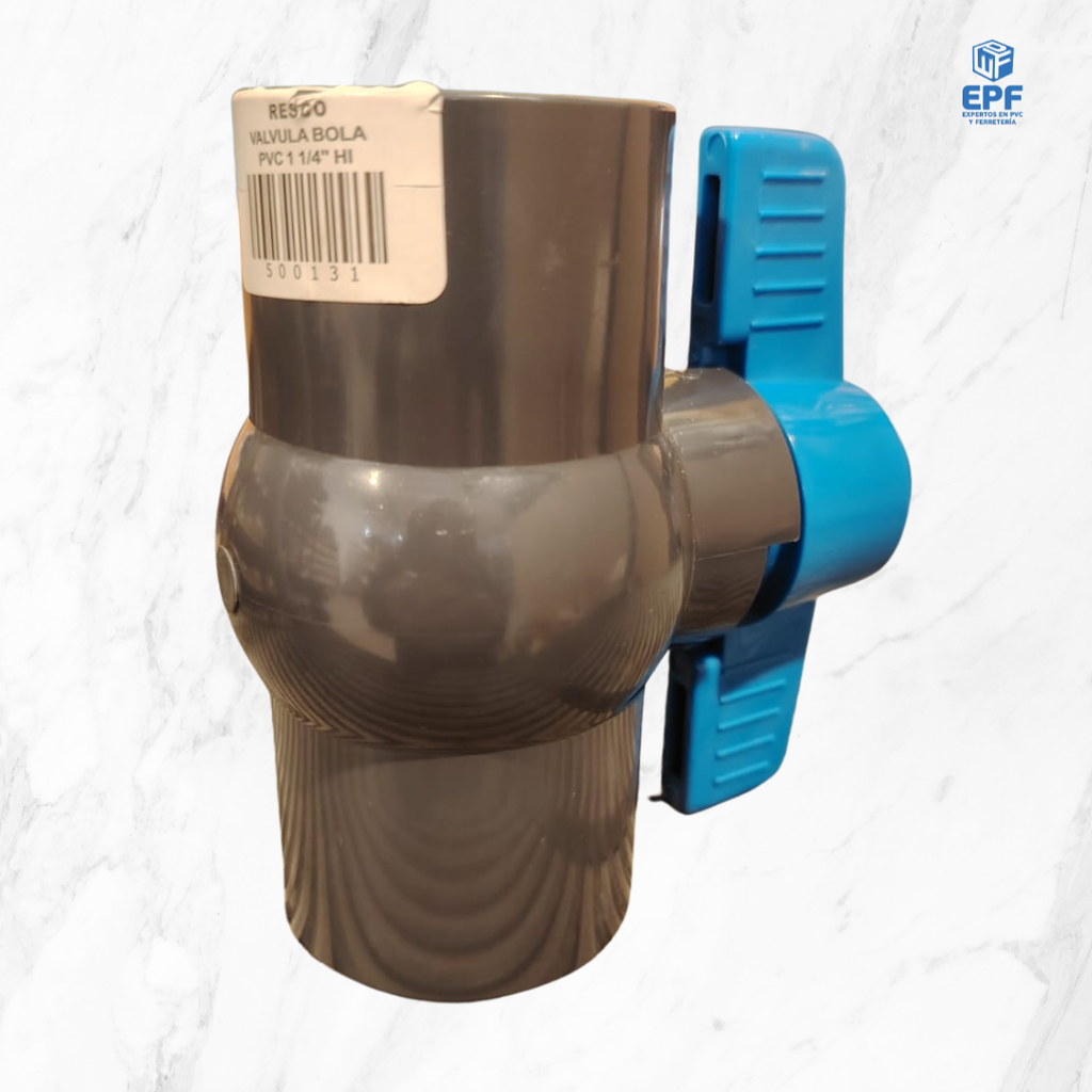 VALVULA BOLA pvc 1 1/4 HI