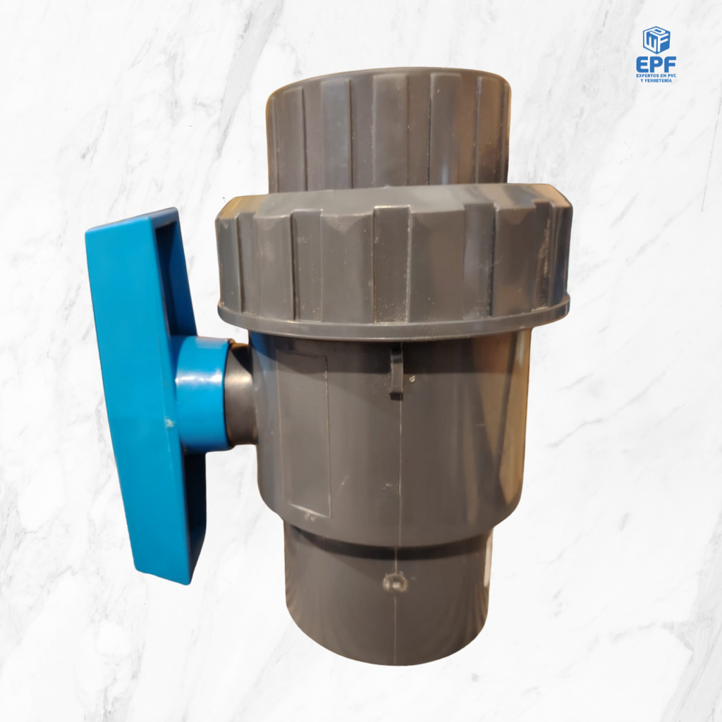 VALVULA BOLA 1 UA PVC CEM 75