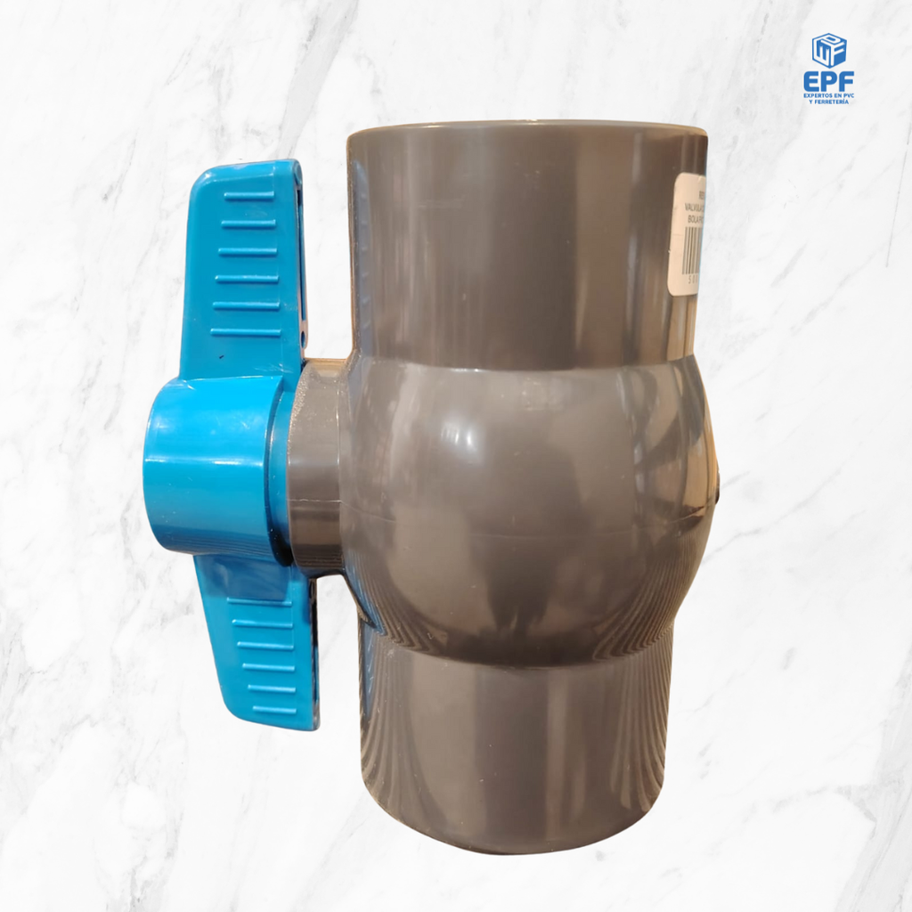 VALVULA COMPACTA BOLA PVC CEM 63