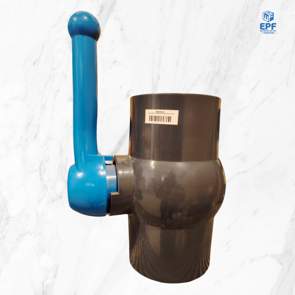 VALVULA BOLA HI PVC 2 1/2