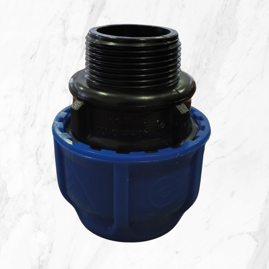 TERMINAL PLASSON 40X1 HE (ENLACE ROSCA MACHO )