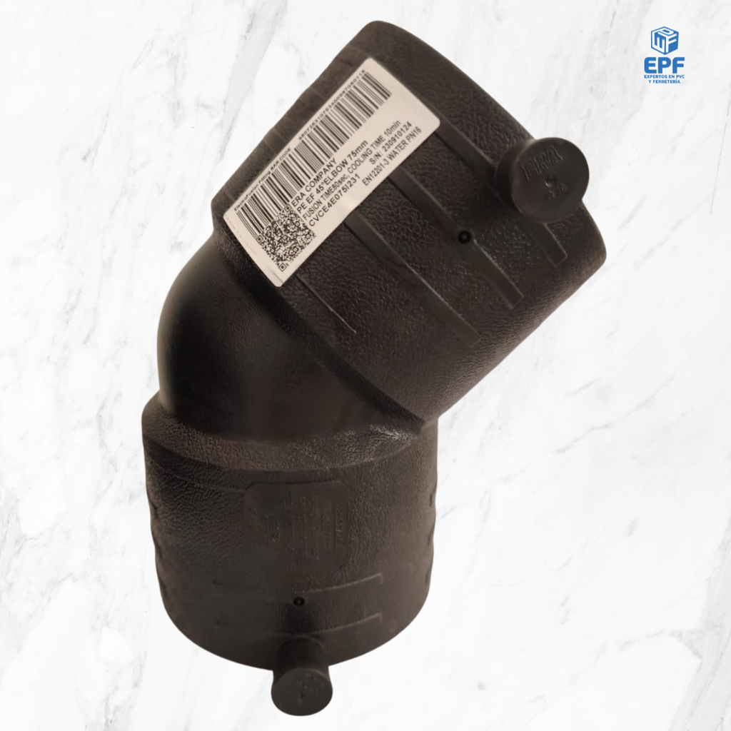 HDPE EF CODO 75X45° PN16