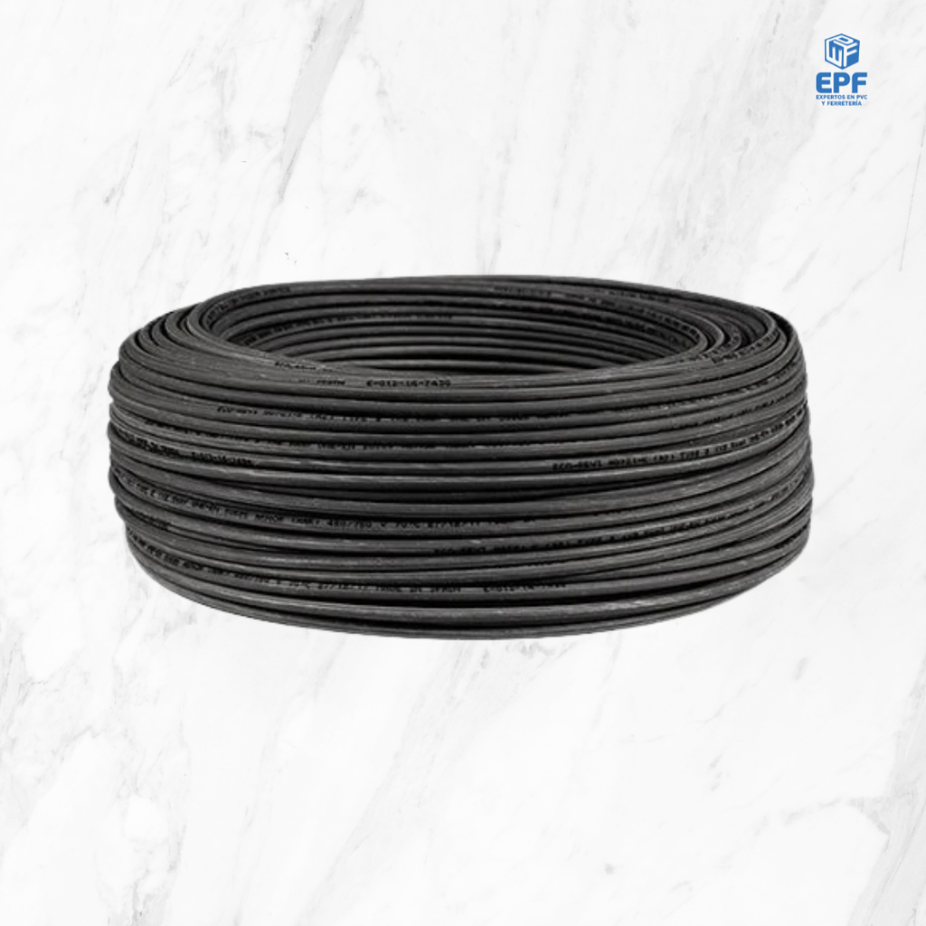CABLE L/HALOG 2.5 NEGRO 750V 70G ROLLO 100MTS
