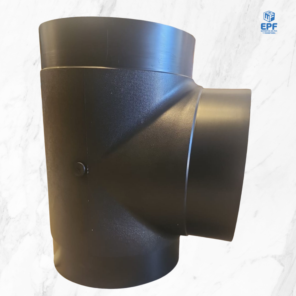 HDPE TEE 630X90° TERMO PE100 PN10 IMP