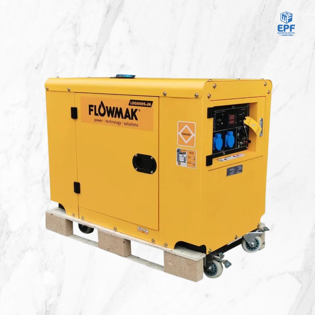 GENERADOR DIESEL FLOWMAK LDG 8000S- JM 220-6KW C.C/U