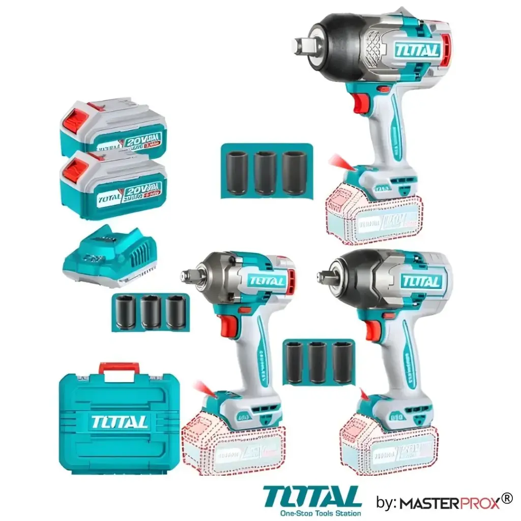 TOTAL Kit Llave De Impacto Total Tosli250386 A Batería