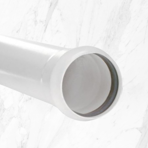 [1500118] TUBO SANITARIO BLANCO 75MM (6MTS) C/GOMA