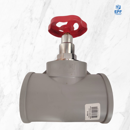 [1000287] PPR VALVULA MANILLA ROJA 63mm