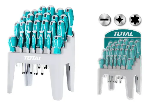 [THT250626] TOTAL - Kit Set Juego Destornilladores 26 Piezas